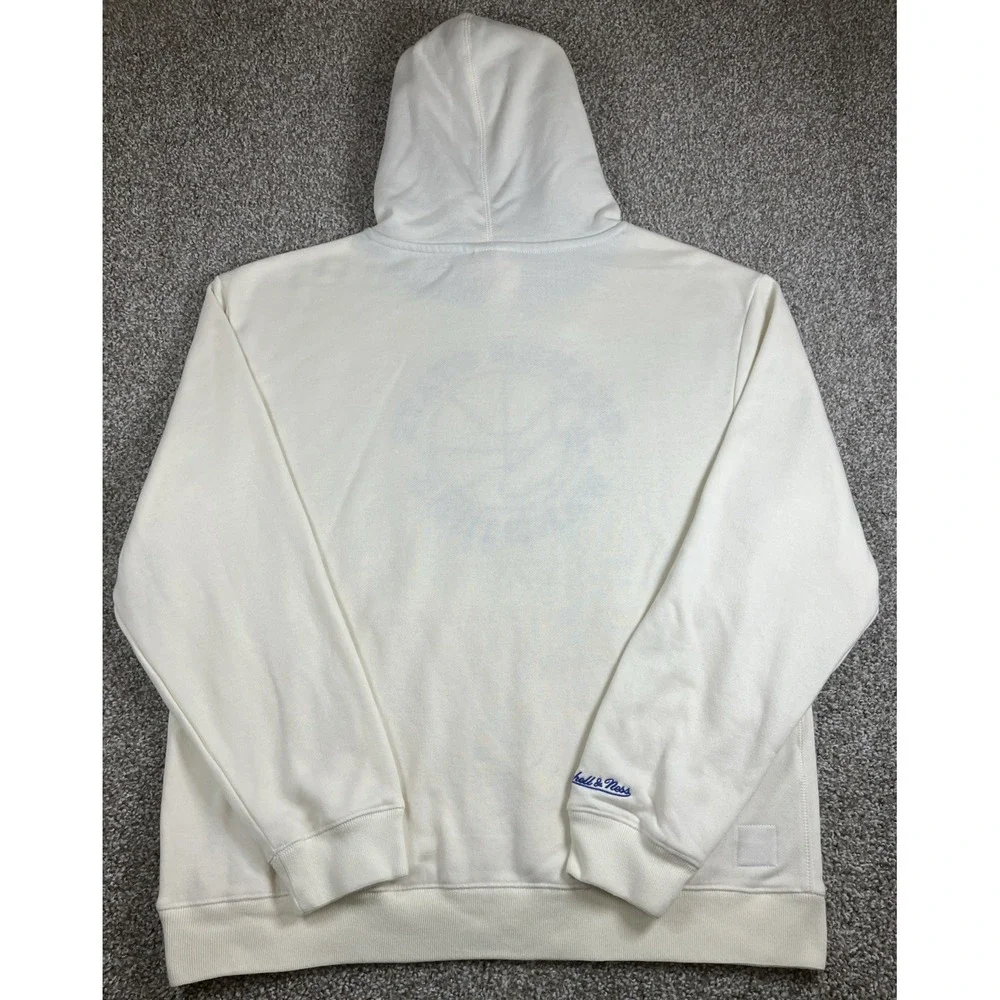 Mitchell & Ness Golden State Warriors Hoodie Pullover Men's Size Large Felt Logo